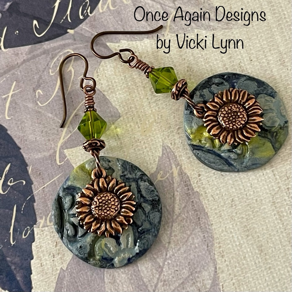 ARTISAN Earrings “Indigo Fields” - Dangles